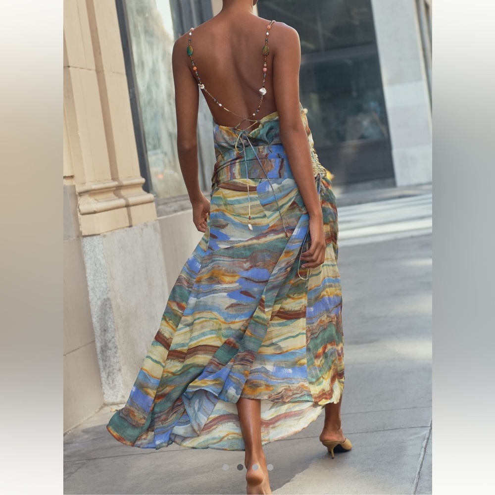 Carolina K Sienna Tie-Waist Maxi Dress - Picture 2 of 3
